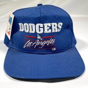 Vintage Deadstock Official Signature LA Dodgers Baseball SnapBack Rare NWT